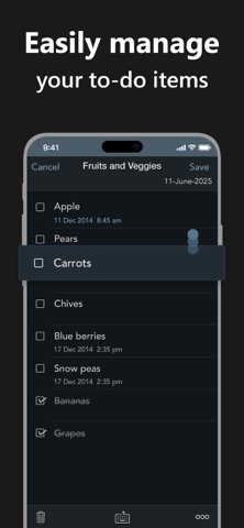 Orderly Check Lists screenshot