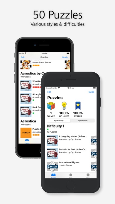 Acrostic Crossword Puzzles screenshot