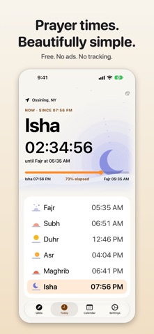 Minimal Islamic Prayer Times screenshot