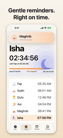 Minimal Islamic Prayer Times screenshot