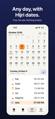 Minimal Islamic Prayer Times screenshot