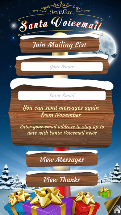 Santa Voicemail screenshot