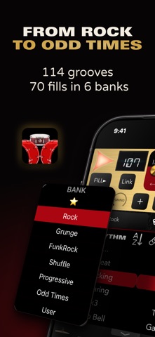 Rock Drum Machine: Real Drums screenshot
