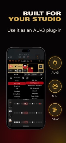 Rock Drum Machine: Real Drums screenshot