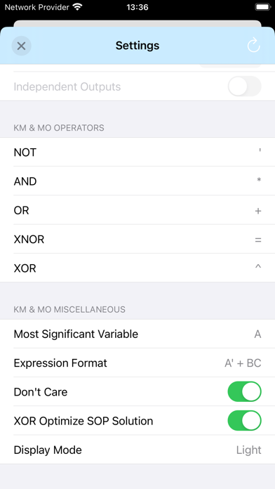 Karnaugh & Boolean Minimizer screenshot
