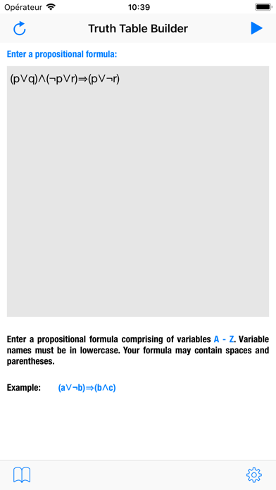 Truth Table Builder screenshot