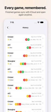 Dart Scoreboard Pro screenshot