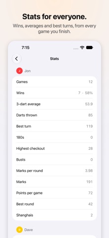Dart Scoreboard Pro screenshot