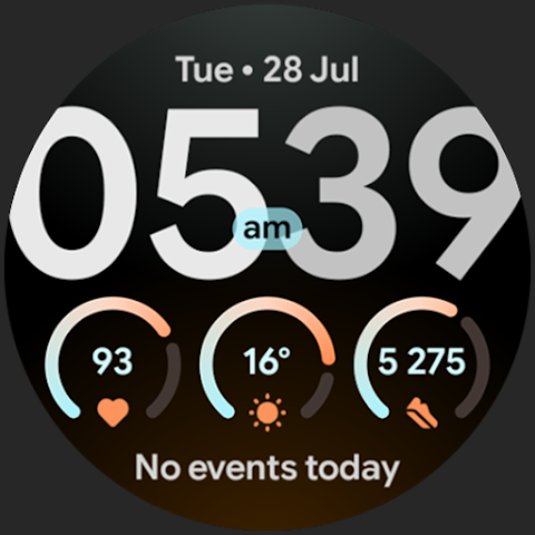 Matte Watch Face screenshot