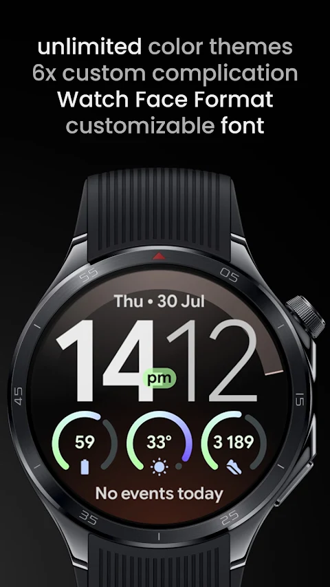 Matte Watch Face screenshot