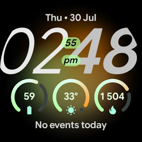 Matte Watch Face screenshot