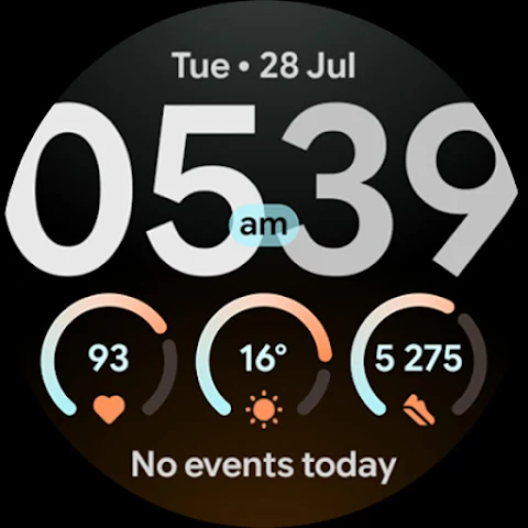 Matte Watch Face screenshot