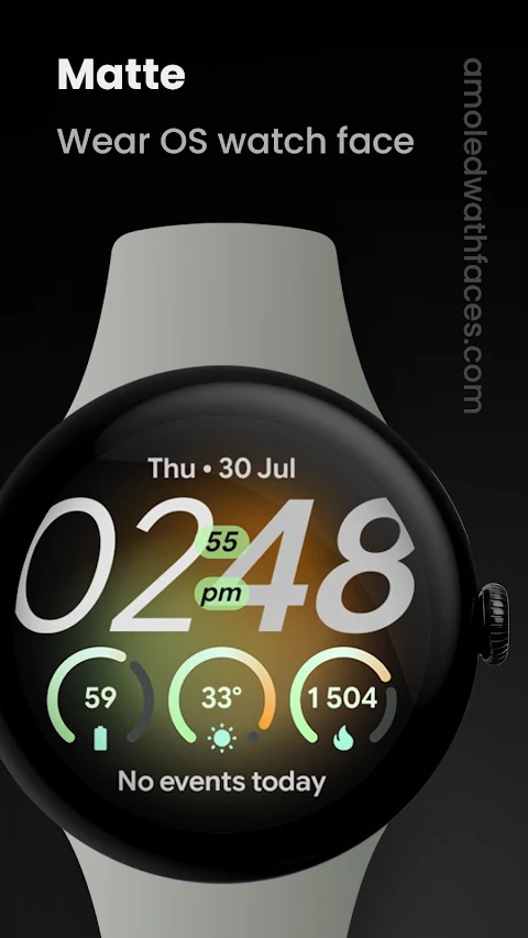 Matte Watch Face screenshot