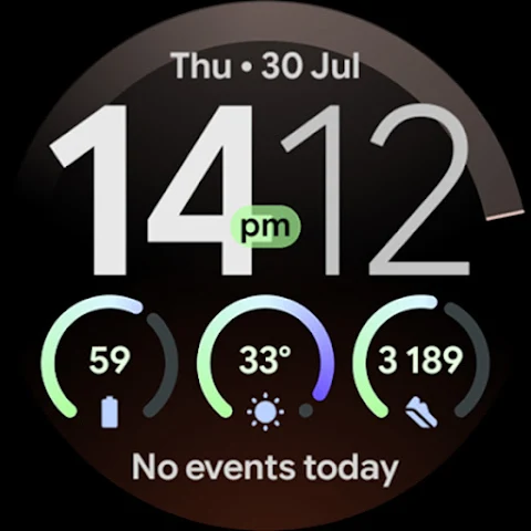 Matte Watch Face screenshot