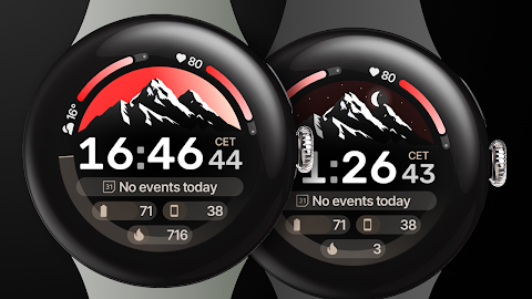 Peak Shadow Watch Face screenshot