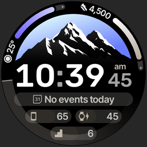 Peak Shadow Watch Face screenshot
