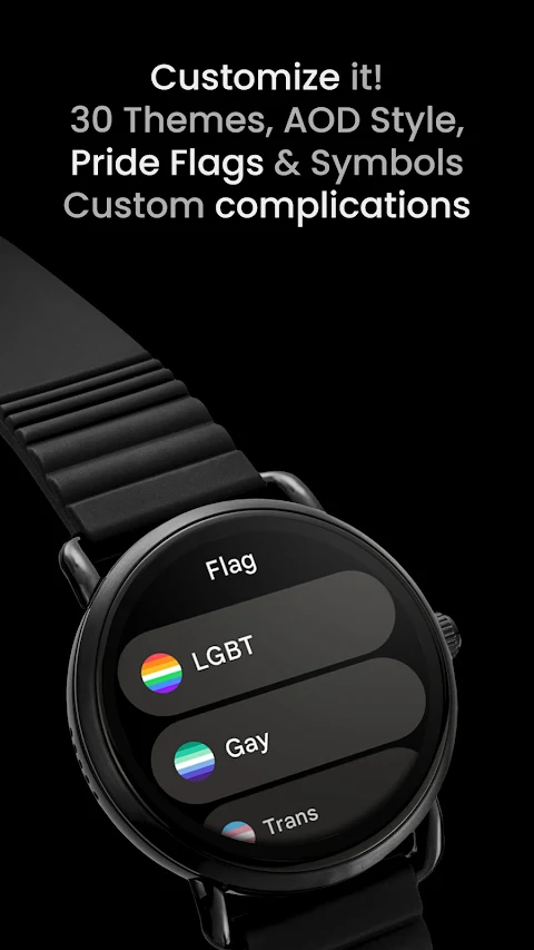 Pride Flag Watch Face screenshot