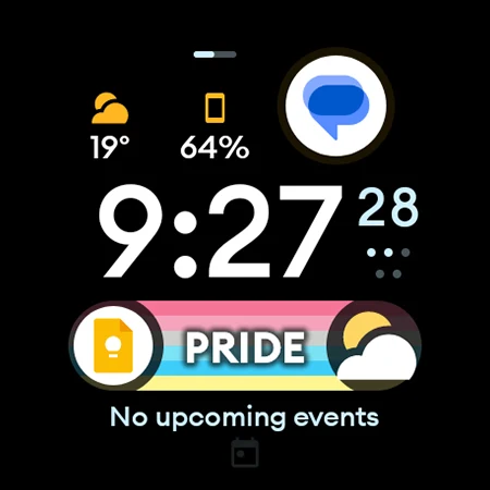 Pride Flag Watch Face screenshot