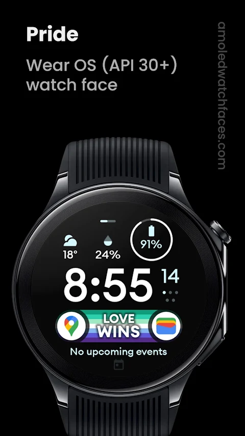 Pride Flag Watch Face screenshot