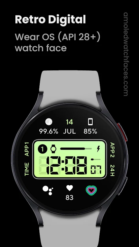 Retro Digital: Watch face screenshot
