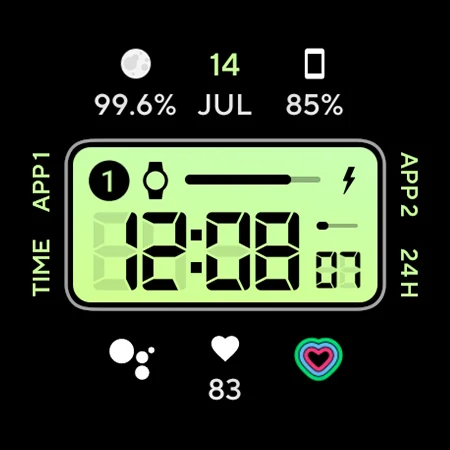 Retro Digital: Watch face screenshot