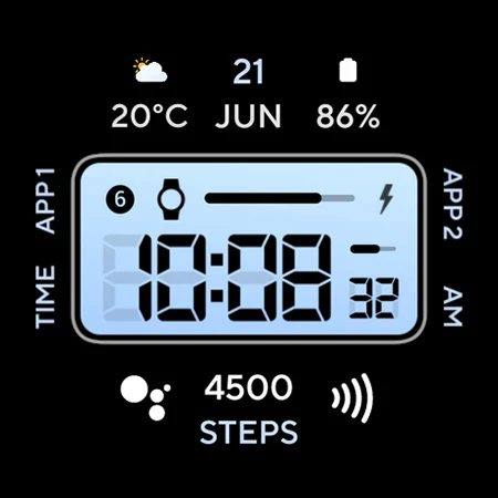 Retro Digital: Watch face screenshot