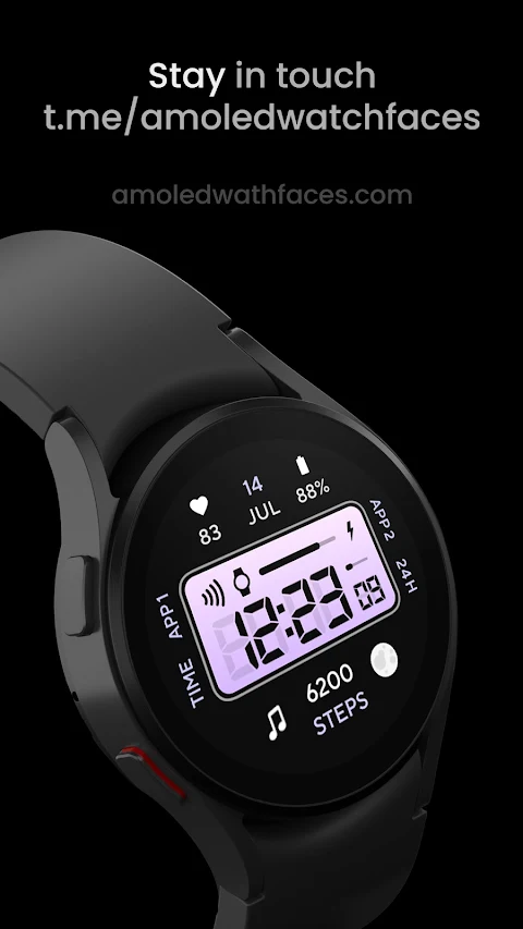 Retro Digital: Watch face screenshot