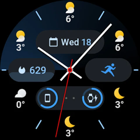 Weather Analog: Watch face screenshot
