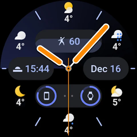 Weather Analog: Watch face screenshot