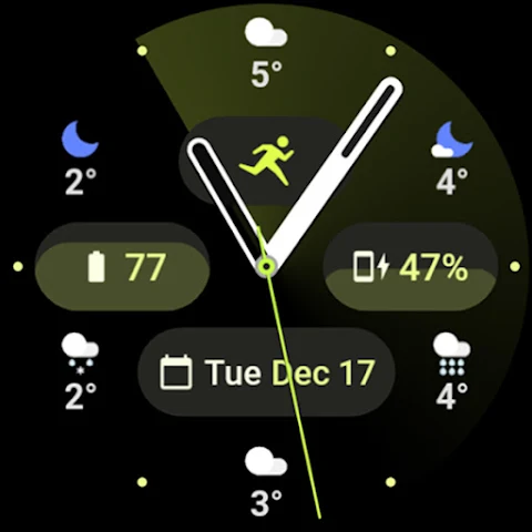 Weather Analog: Watch face screenshot