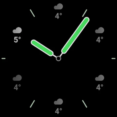 Weather Analog: Watch face screenshot
