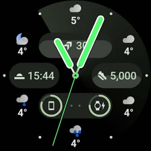 Weather Analog: Watch face screenshot