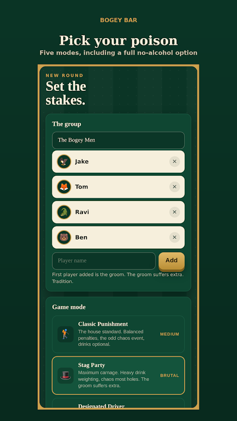 Bogey Bar screenshot