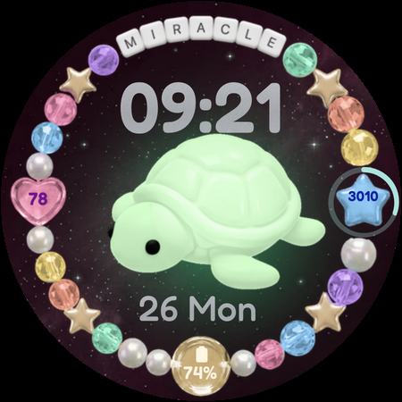 Lucky Turtle Watch Face screenshot