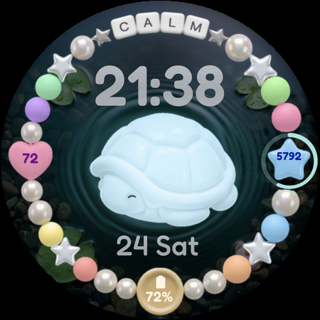 Lucky Turtle Watch Face screenshot