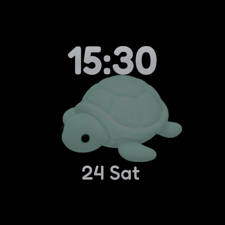 Lucky Turtle Watch Face screenshot