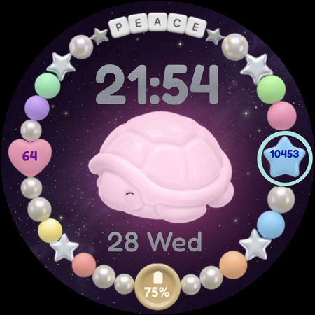 Lucky Turtle Watch Face screenshot