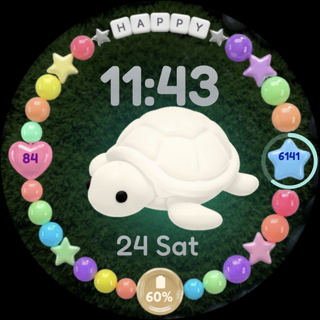 Lucky Turtle Watch Face screenshot