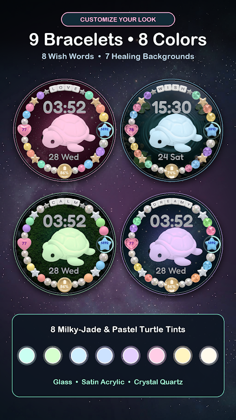 Lucky Turtle Watch Face screenshot