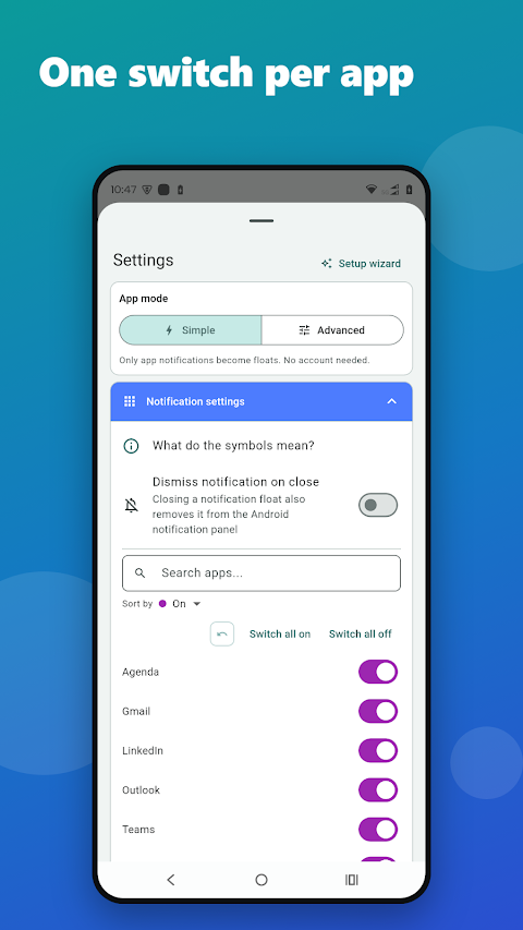 Floatify screenshot