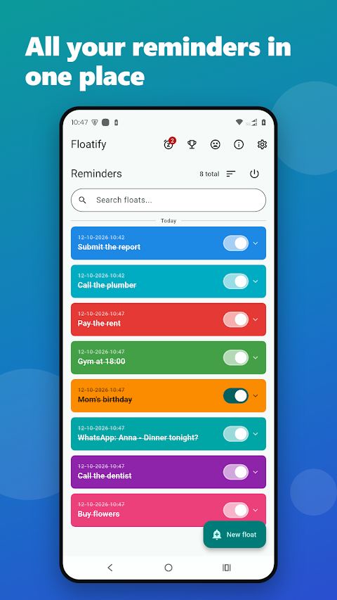 Floatify screenshot