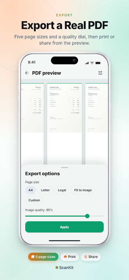 ScanKit: Doc & QR Scanner screenshot