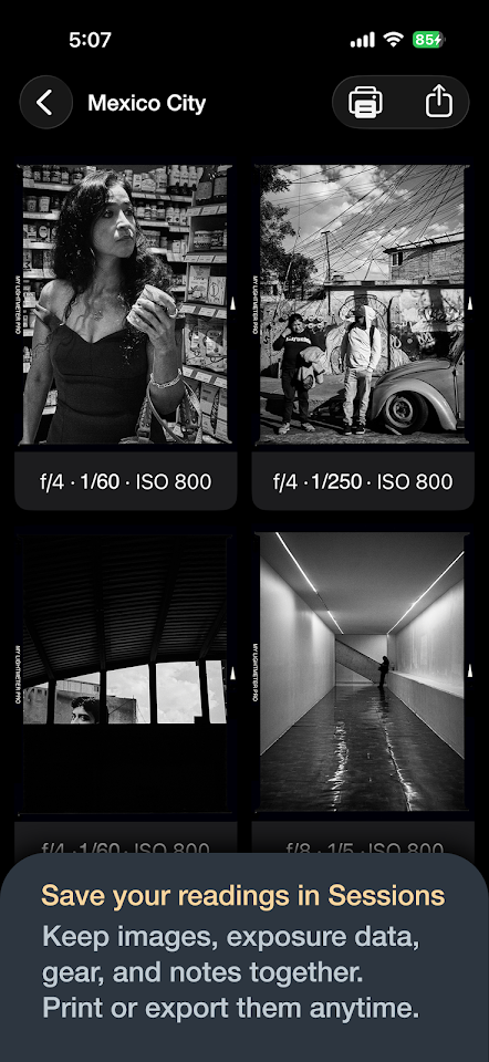 myLightMeter Pro screenshot