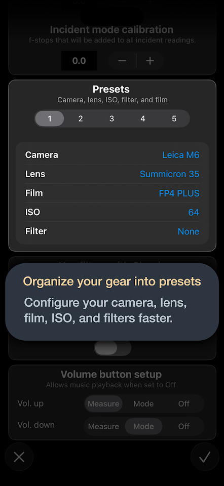 myLightMeter Pro screenshot