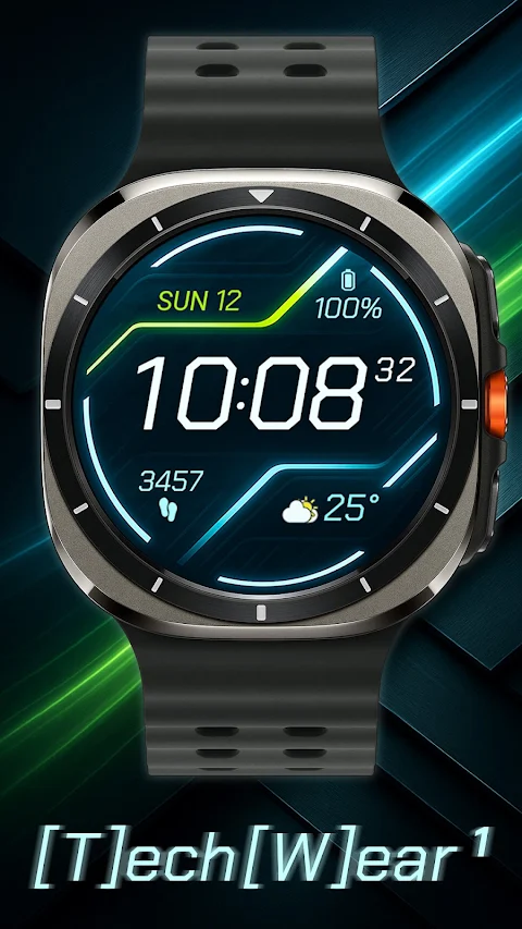 TekWer F1 Digital Watch Face screenshot