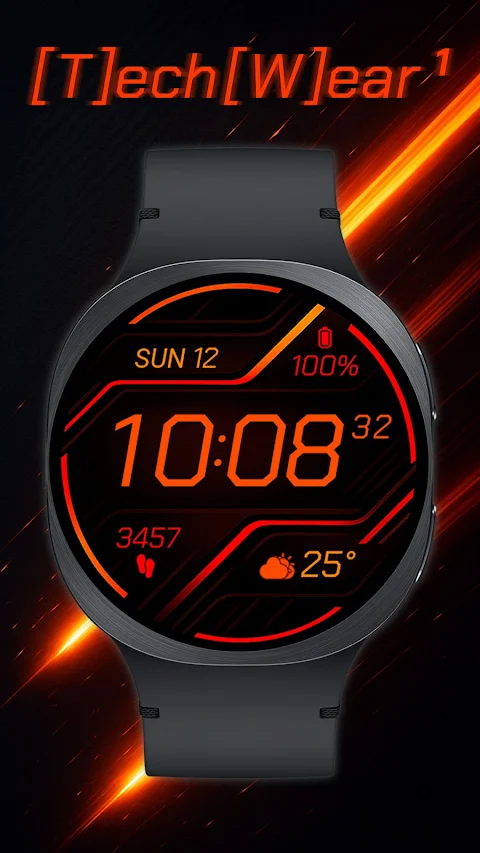 TekWer F1 Digital Watch Face screenshot