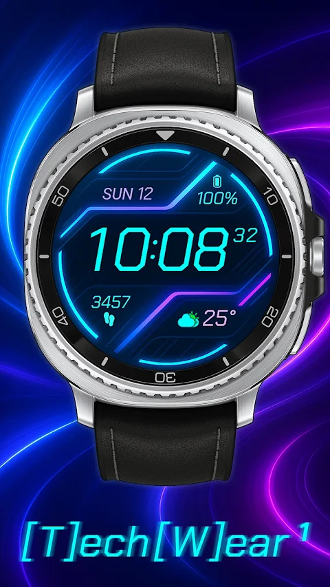 TekWer F1 Digital Watch Face screenshot