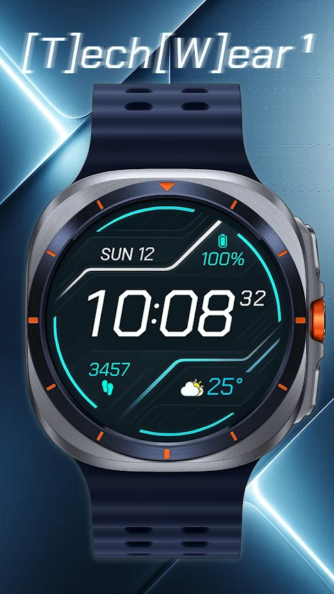 TekWer F1 Digital Watch Face screenshot
