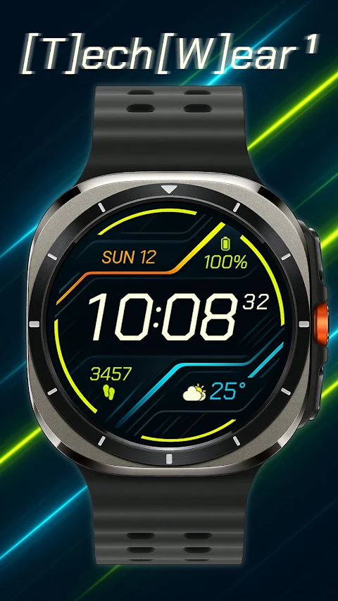 TekWer F1 Digital Watch Face screenshot