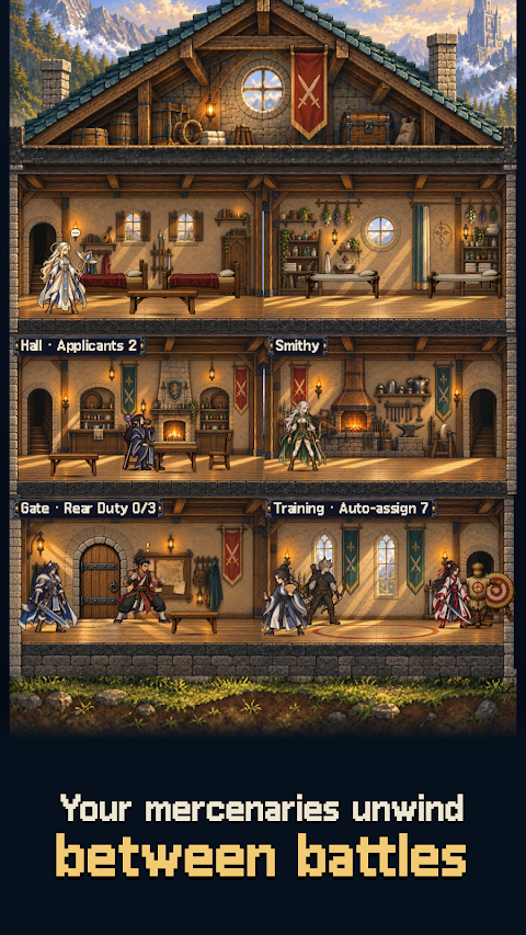 Tower & Mercenaries: Guild RPG screenshot